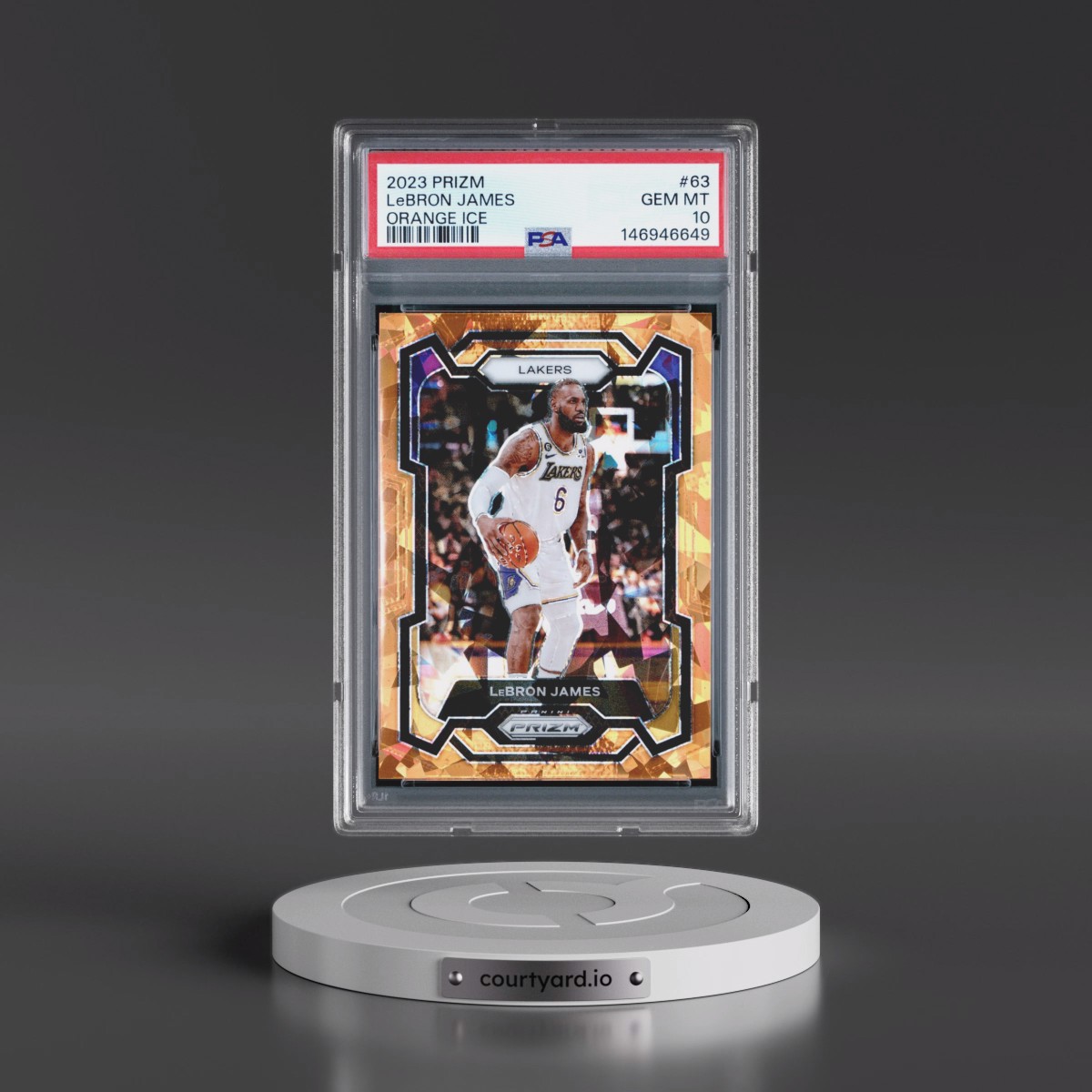 レブロン プリズム シルバー PSA 10 2023 LeBron James - Basketball Panini Prizm PSA 10 GEM MINT